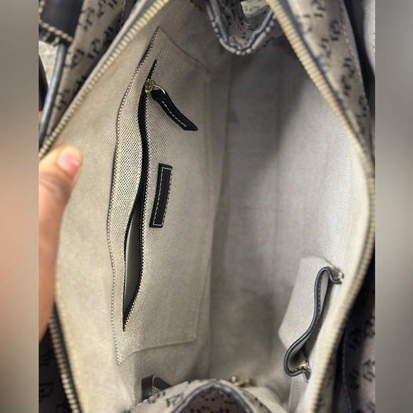 Dooney & Bourke Canvas bag with Leather Handle and Trim - Picture 13 of 16